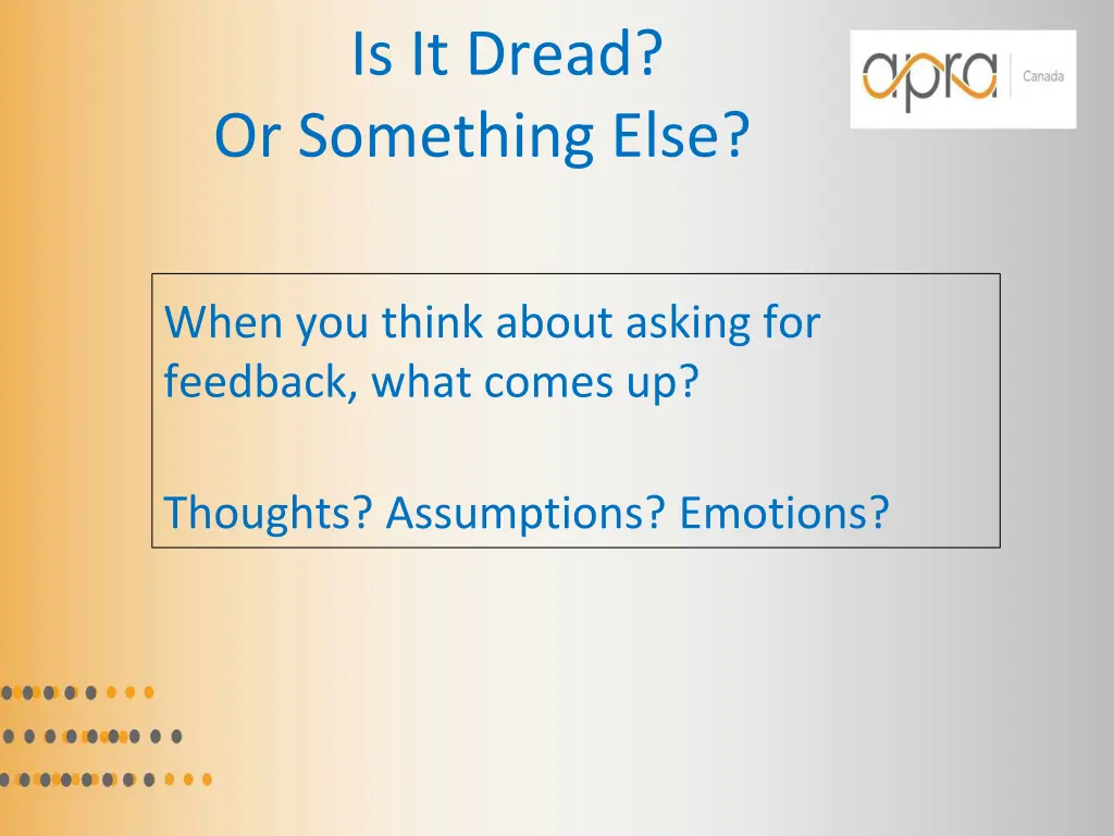 is it dread or something else
