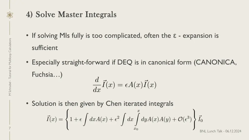 4 solve master integrals 4 solve master integrals 1