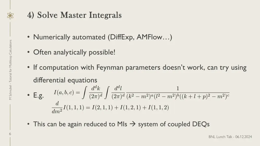 4 solve master integrals 4 solve master integrals