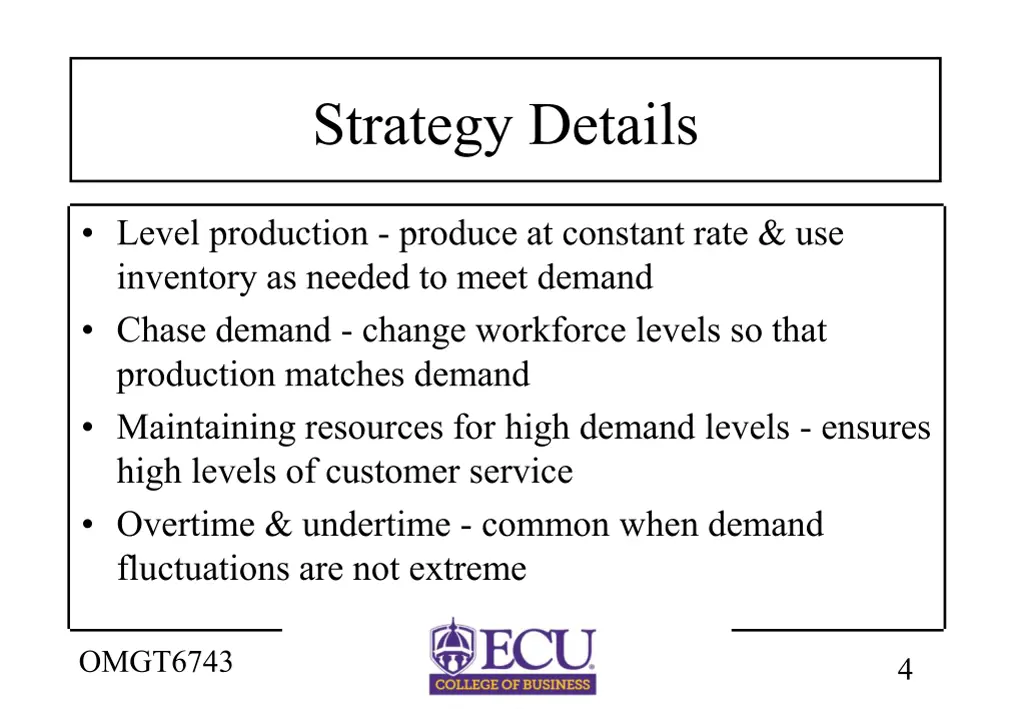 strategy details