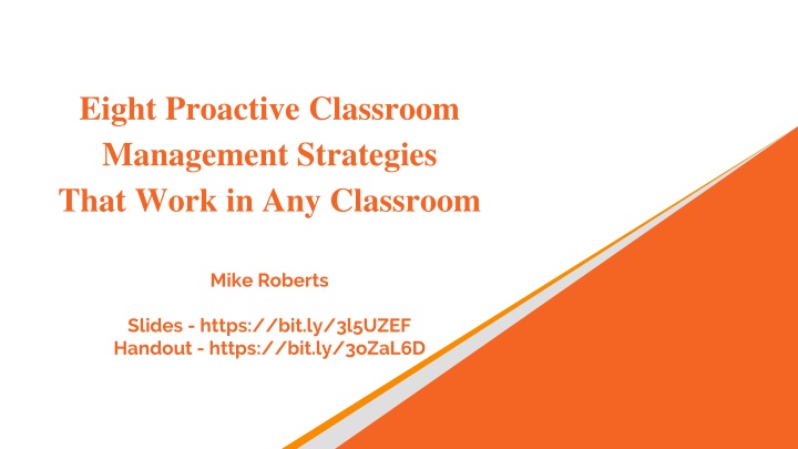 eight proactive classroom management strategies