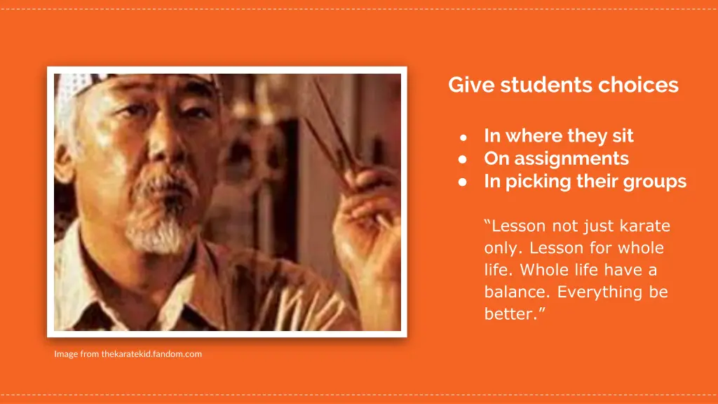 give students choices