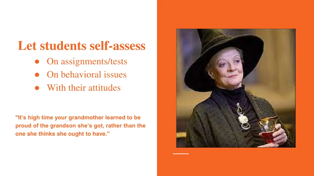 let students self assess on assignments tests