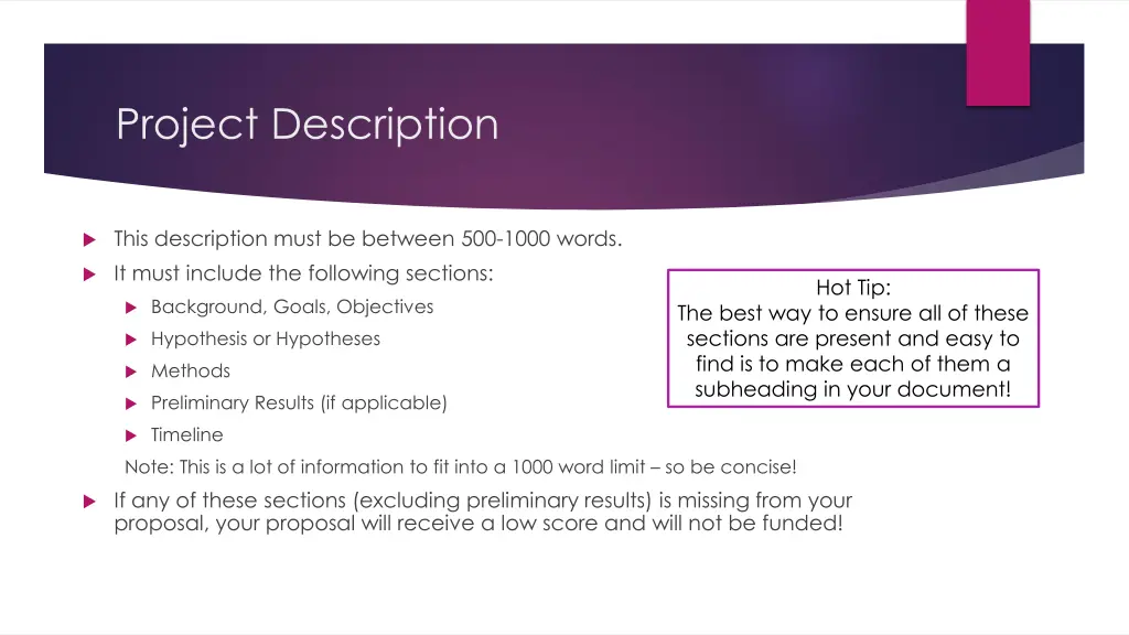 project description 1