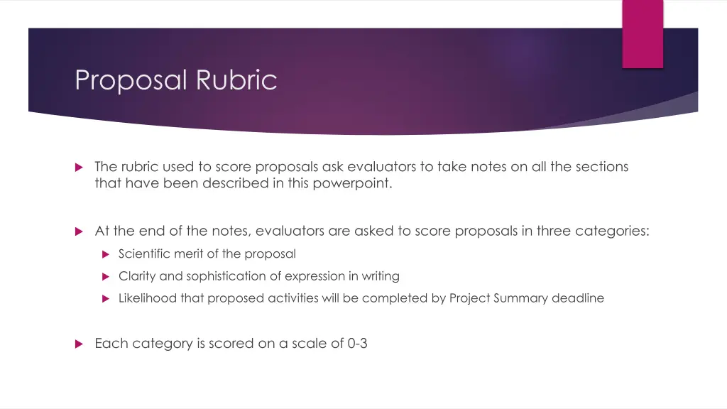proposal rubric 1
