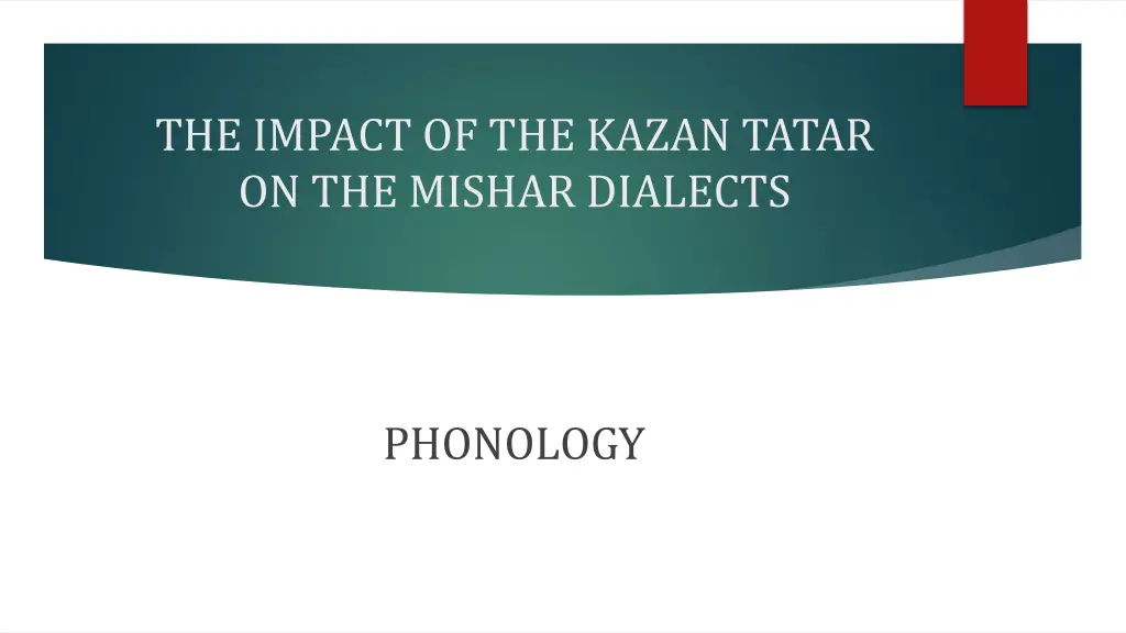 the impact of the kazan tatar on the mishar