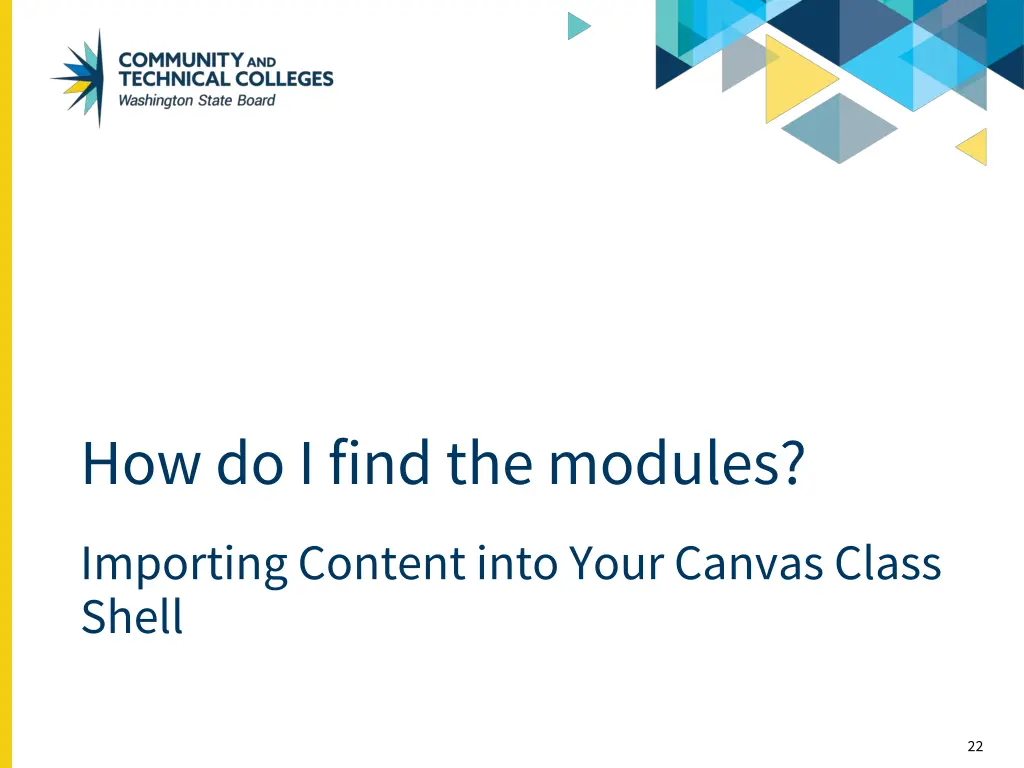 how do i find the modules