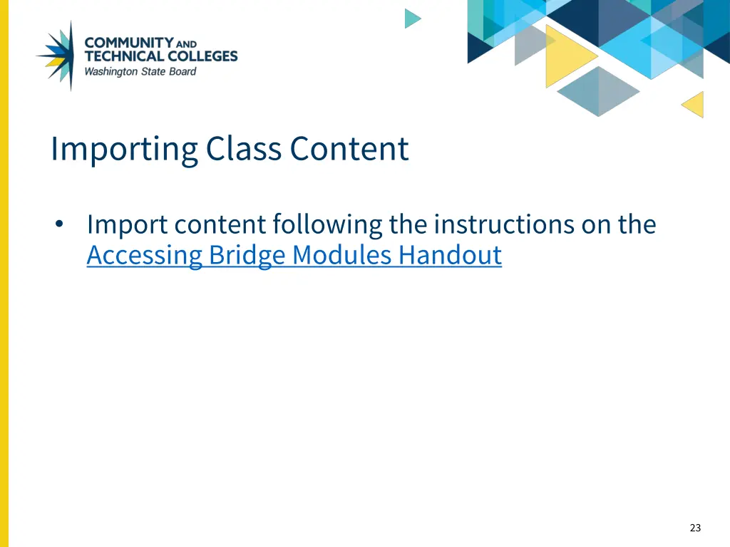 importing class content