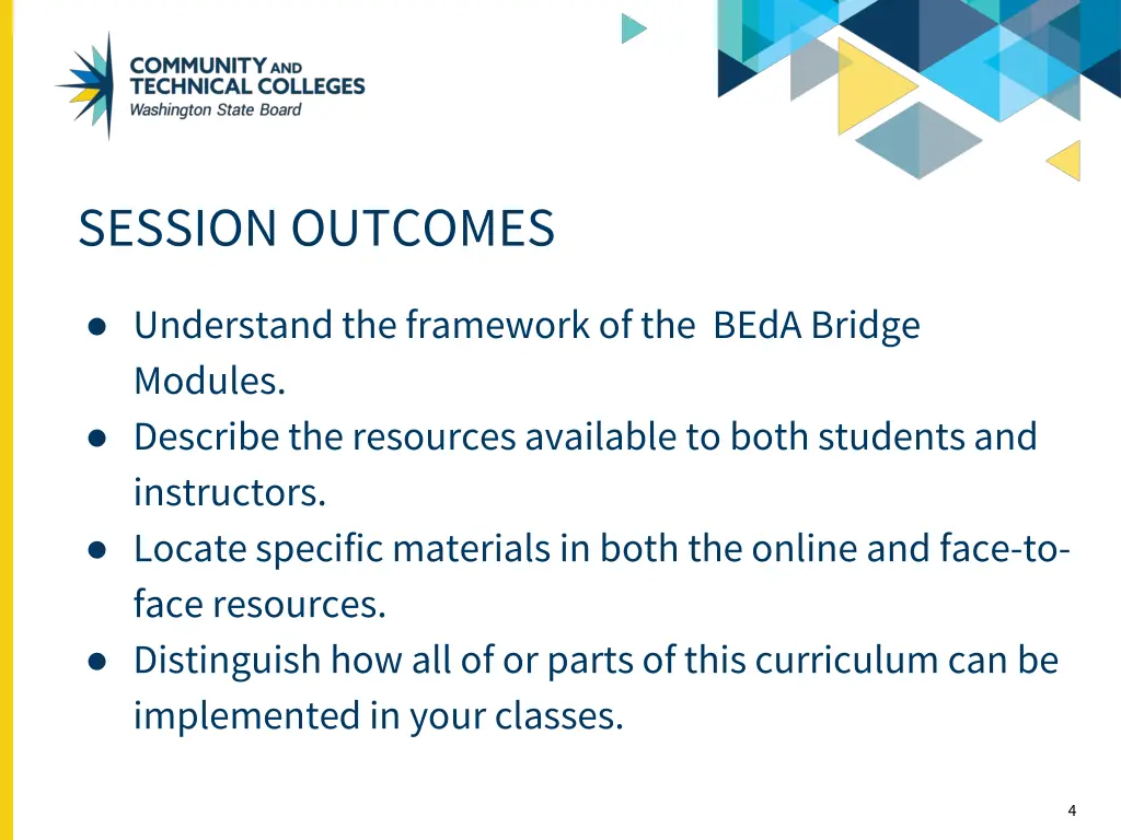 session outcomes