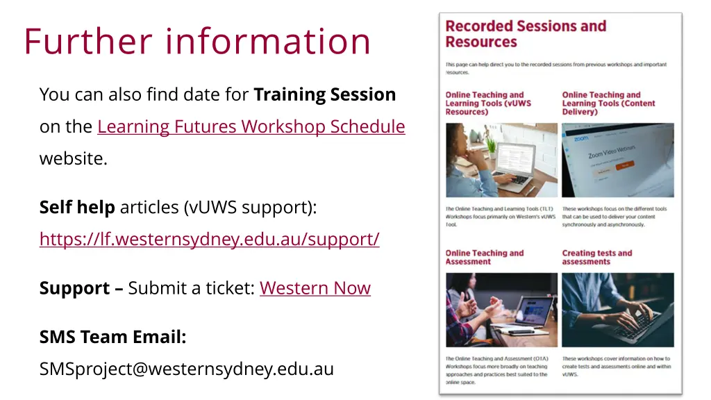 further information