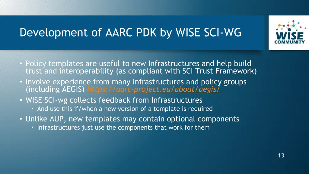 development of aarc pdk by wise sci wg
