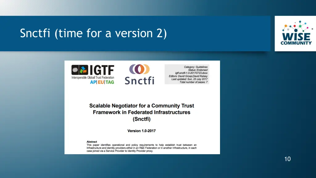 snctfi time for a version 2