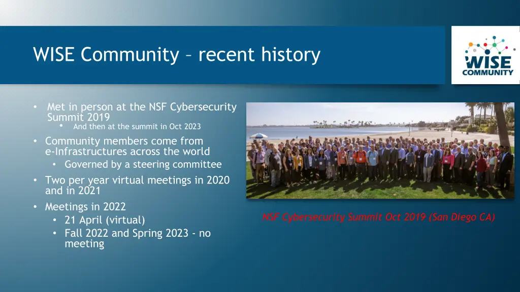 wise community recent history