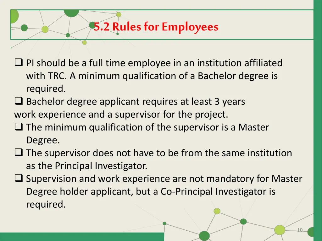 5 2 rules for employees