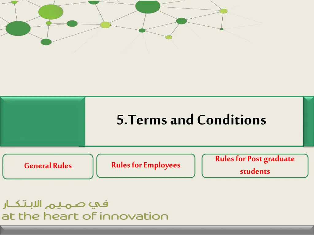 5 terms and conditions