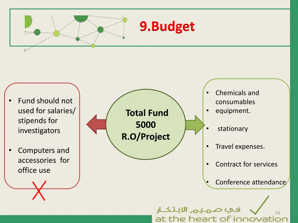 9 budget