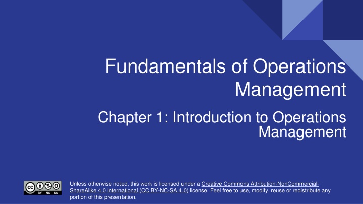 fundamentals of operations