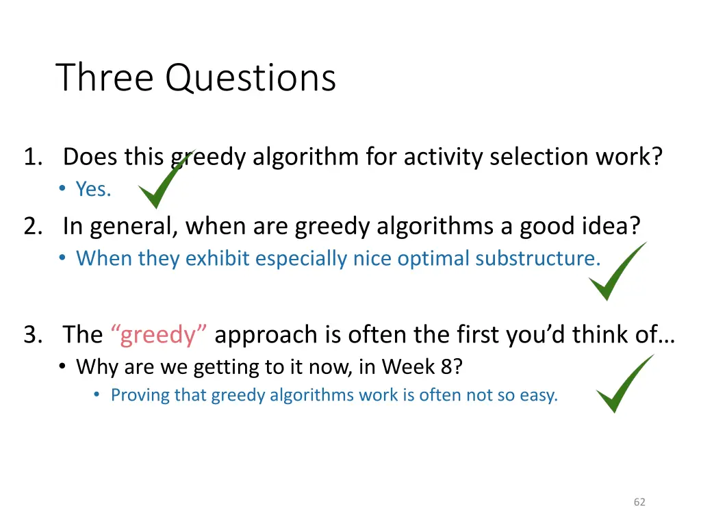 three questions 3