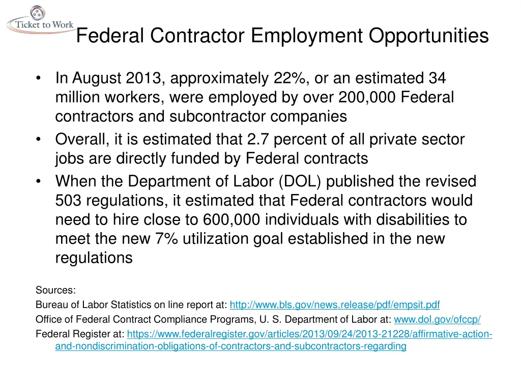 federal contractor employment opportunities