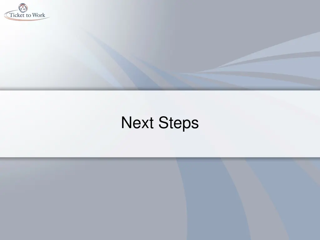 next steps