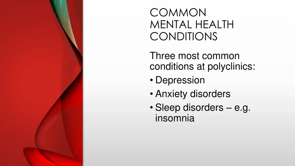 common mental health conditions 1