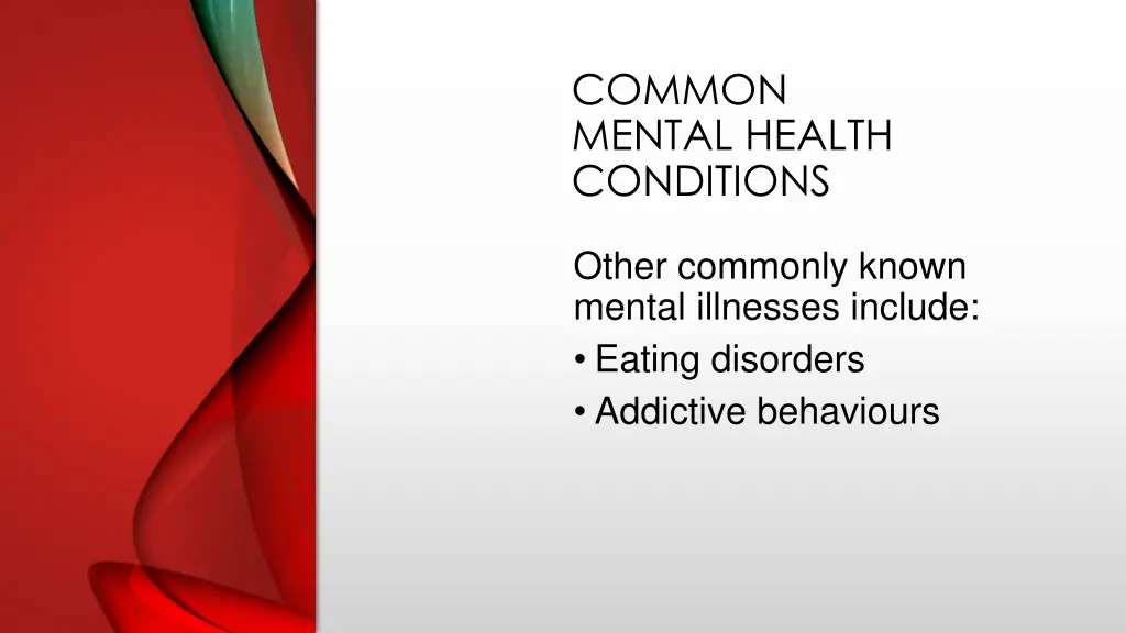 common mental health conditions 2