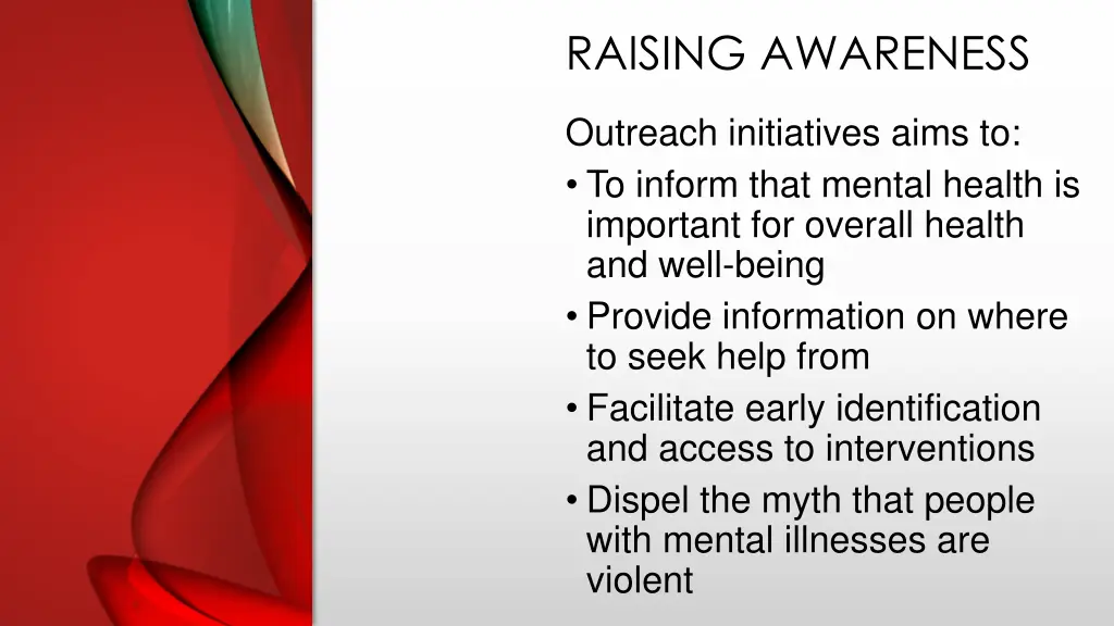 raising awareness
