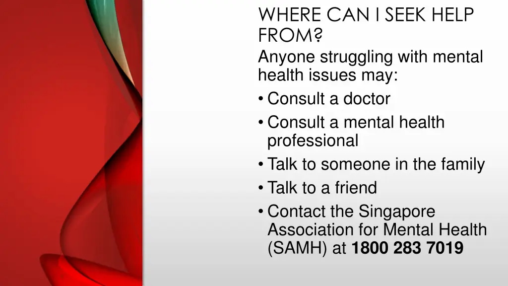 where can i seek help from anyone struggling with
