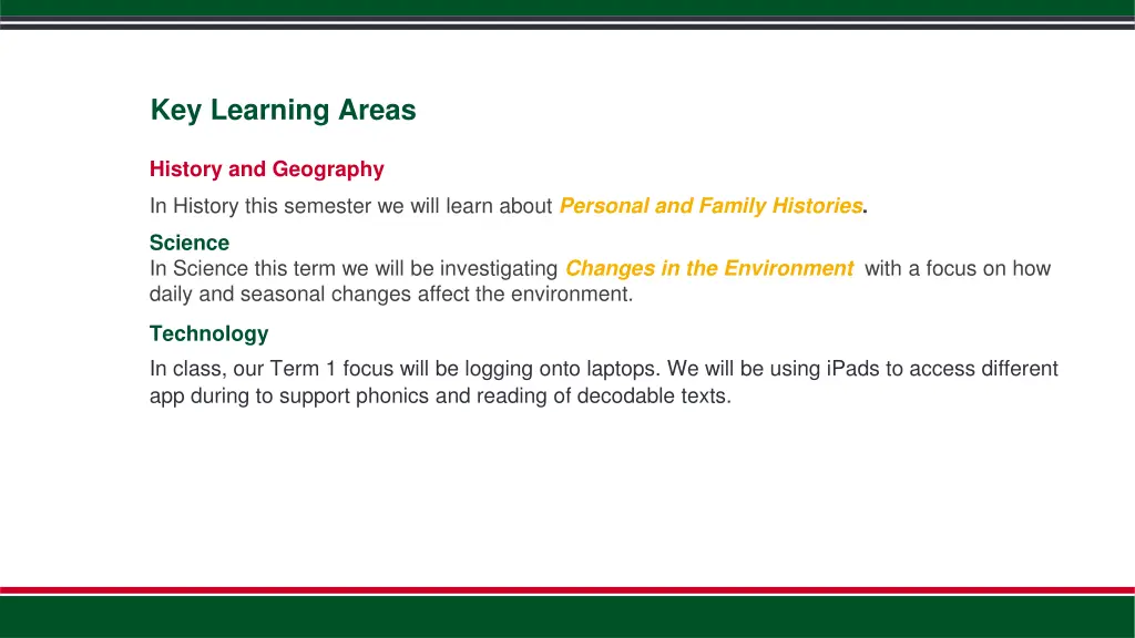 key learning areas 1