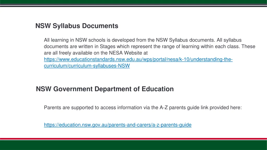 nsw syllabus documents
