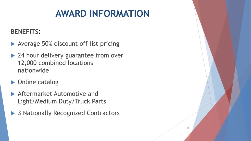 award information 2