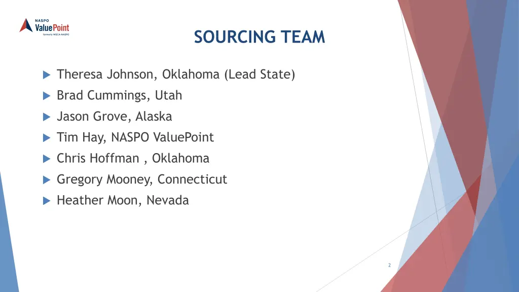 sourcing team