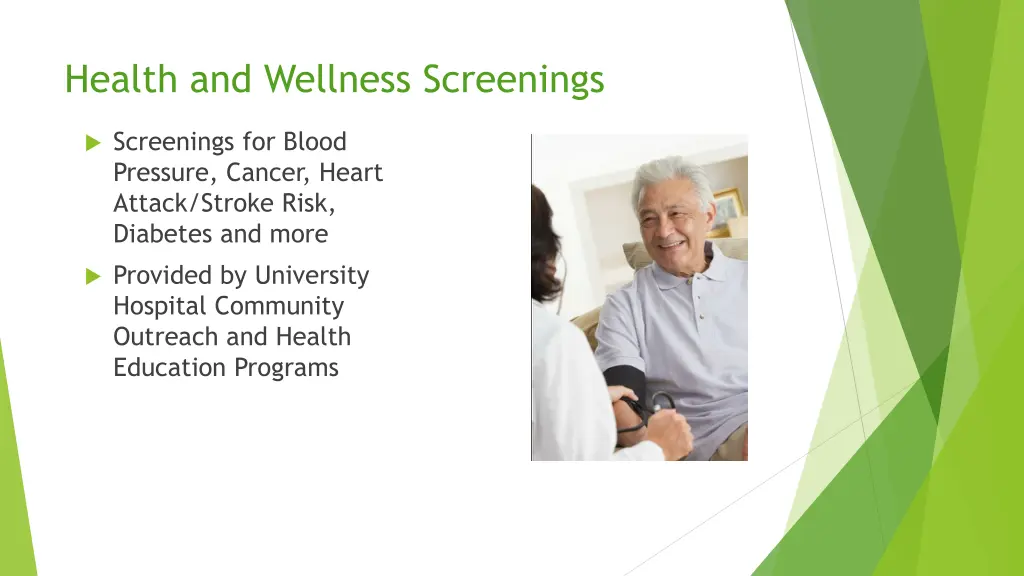 health and wellness screenings
