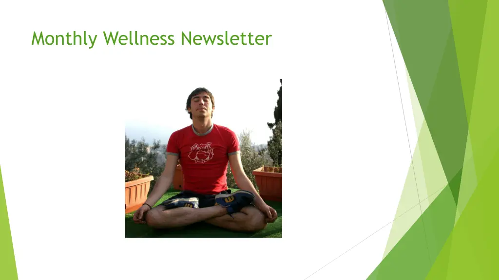 monthly wellness newsletter