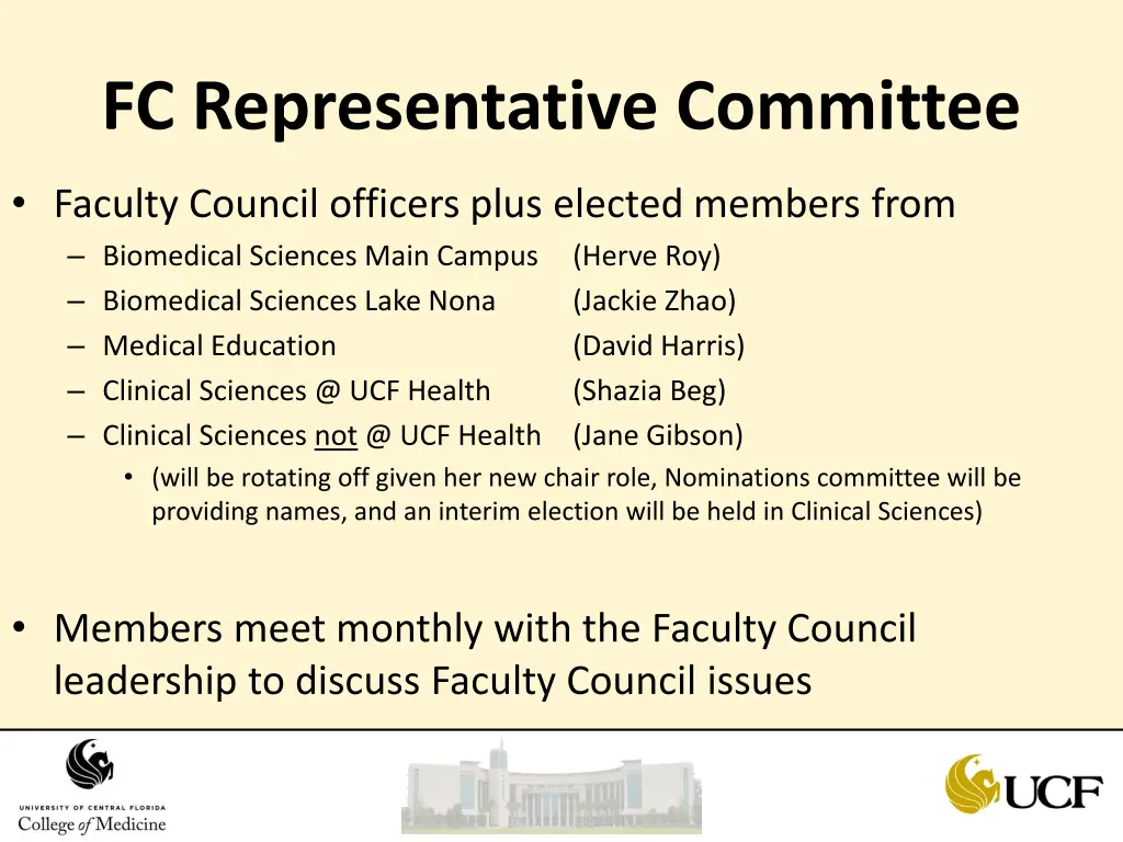 fc representative committee