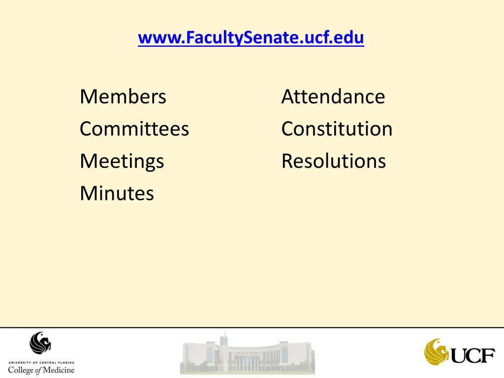 www facultysenate ucf edu