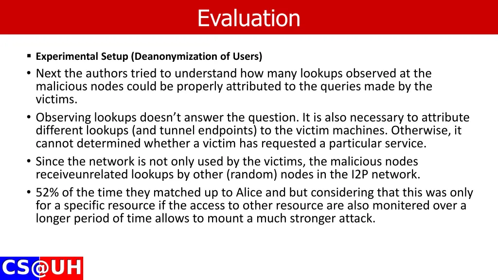 evaluation 8