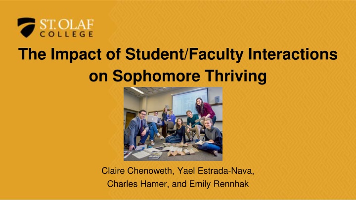 the impact of student faculty interactions