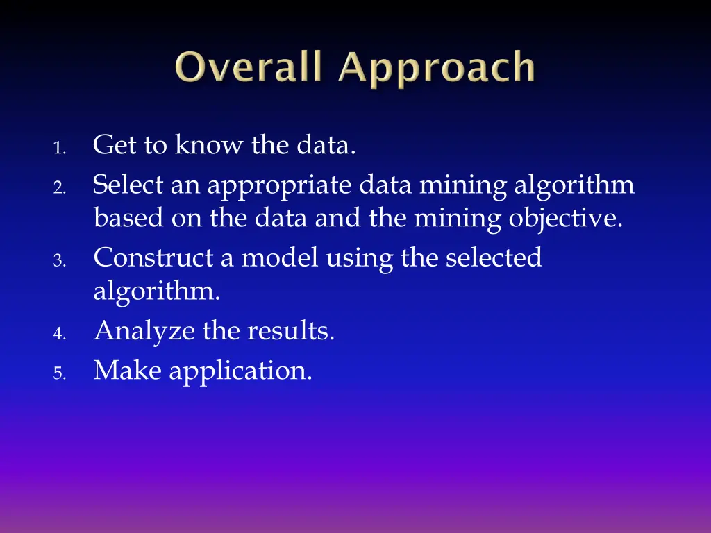 get to know the data select an appropriate data