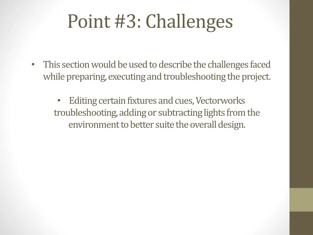 point 3 challenges