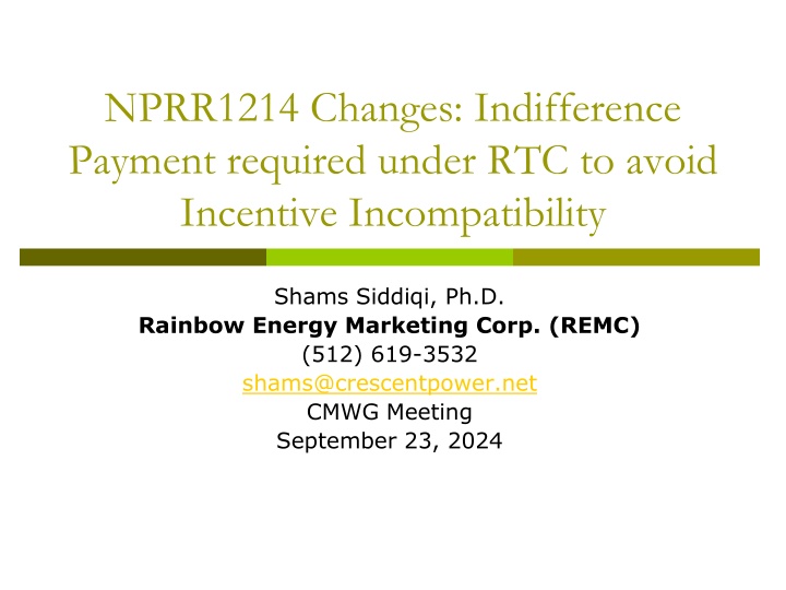 nprr1214 changes indifference payment required