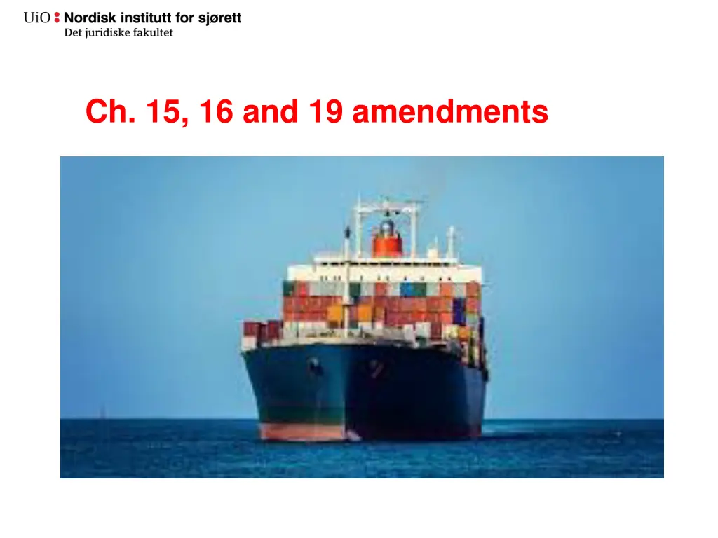 ch 15 16 and 19 amendments