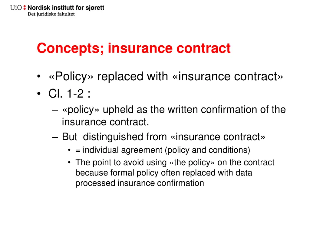 concepts insurance contract