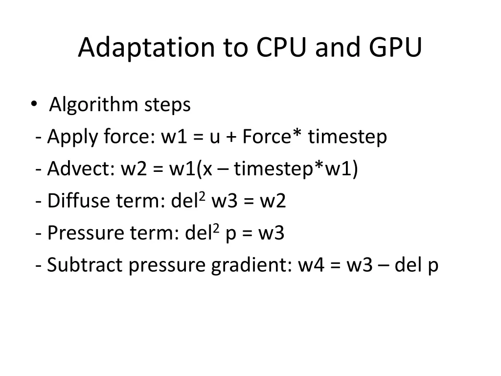 adaptation to cpu and gpu 3