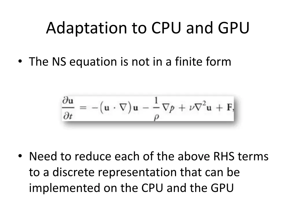 adaptation to cpu and gpu