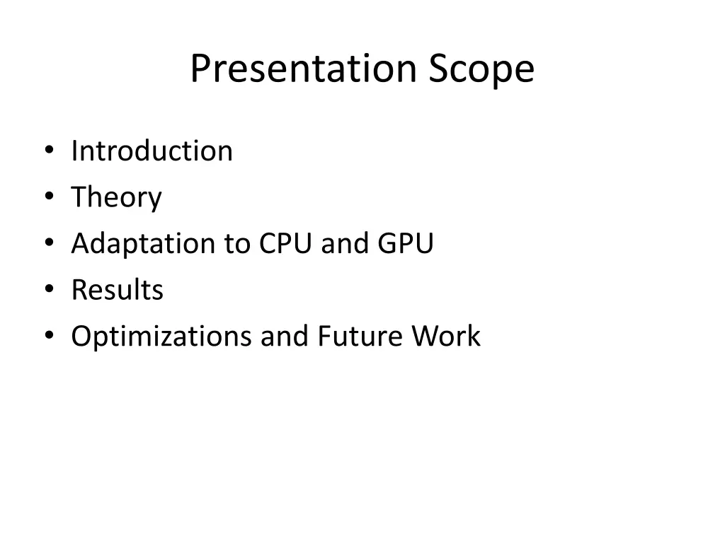 presentation scope
