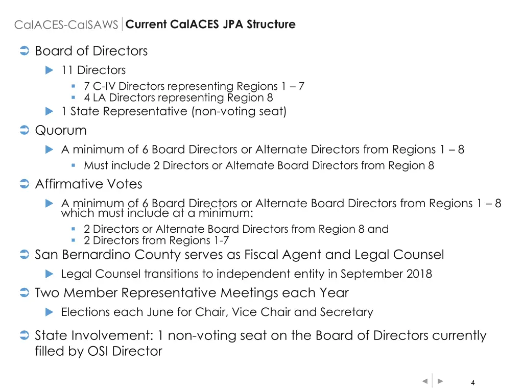 current calaces jpa structure