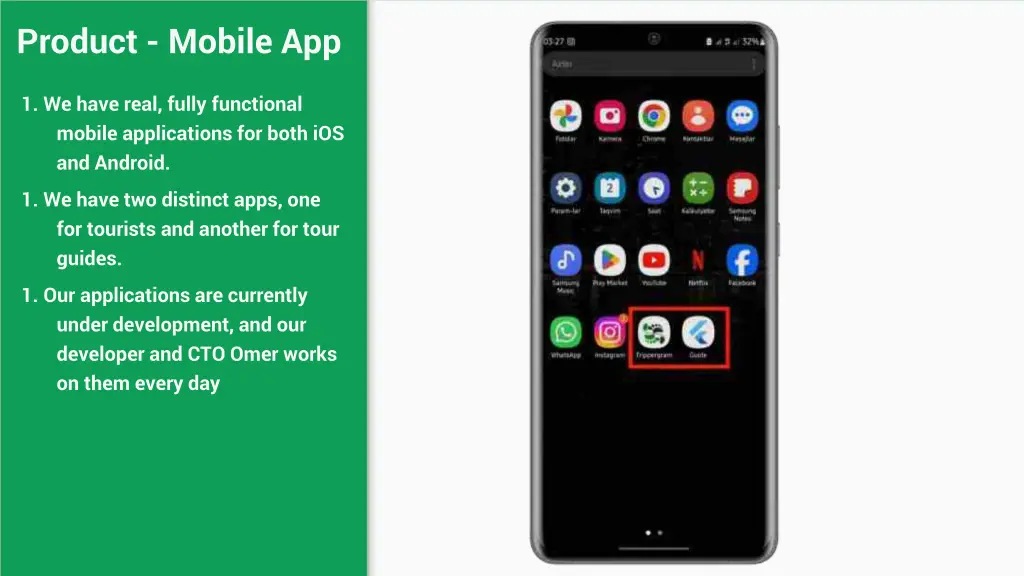 product mobile app
