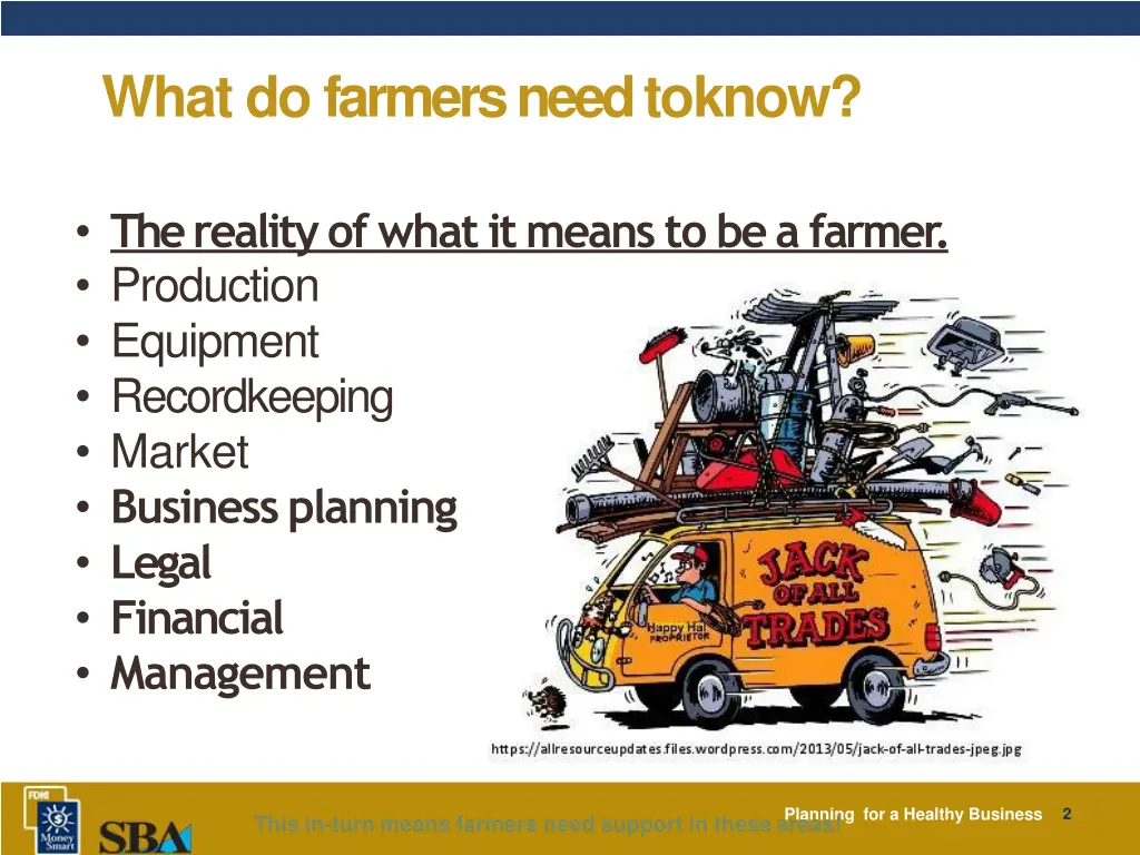 what do farmers need toknow