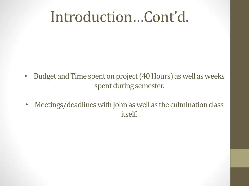 introduction cont d